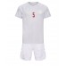 Danmark Joakim Maehle #5 Fotballklær Bortedraktsett Barn VM 2022 Kortermet (+ korte bukser)